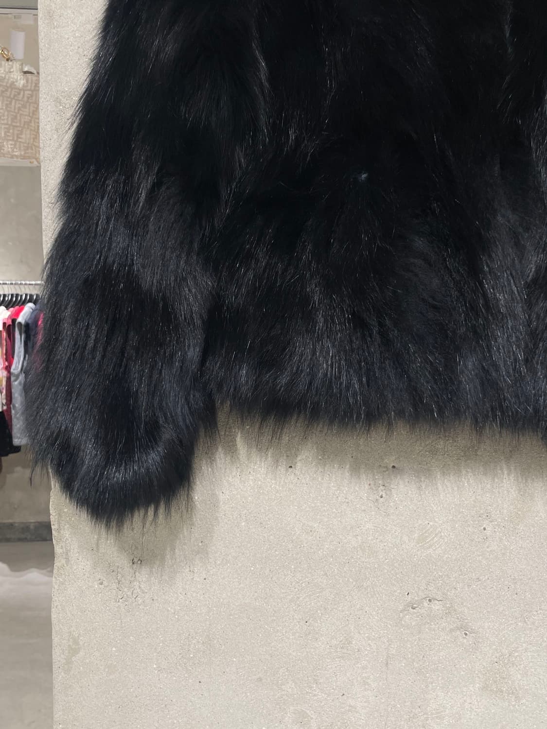 세븐 커넥션 블랙 폭스 퍼 크롭 자켓 상품이미지4