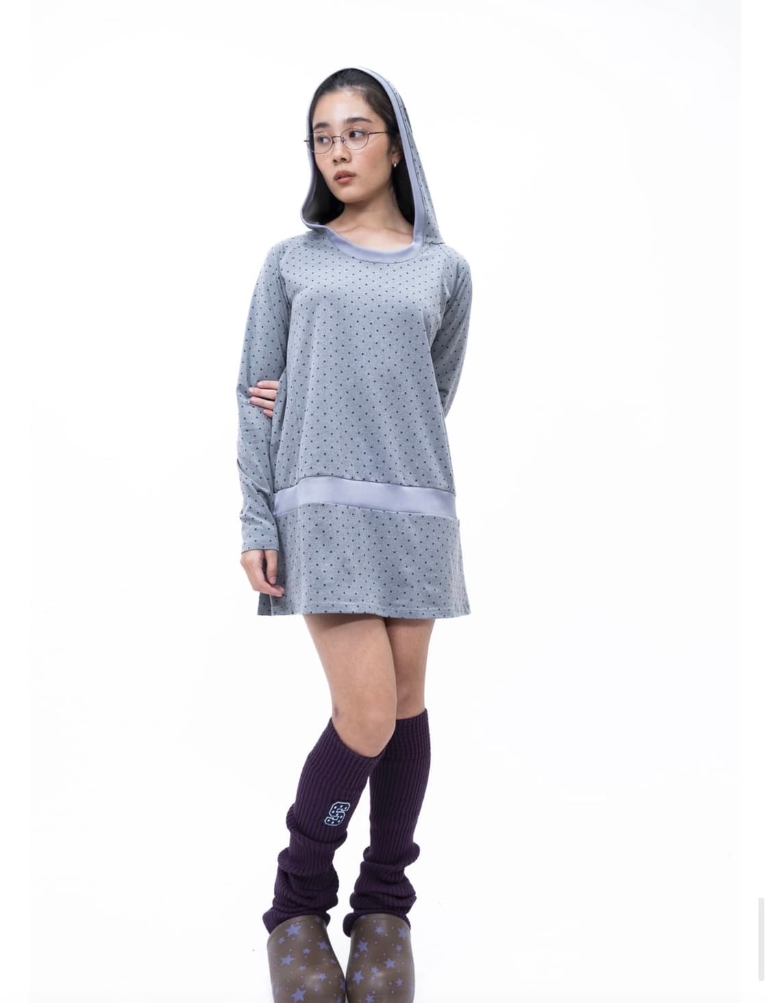 샬롬클럽 MOLA DOT HOODY DRESS  상품이미지1