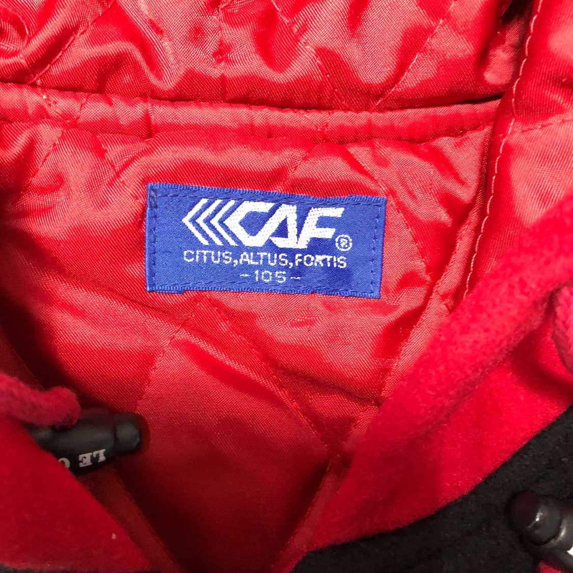 1980s 르까프 레더 후드 바시티 자켓  상품이미지6