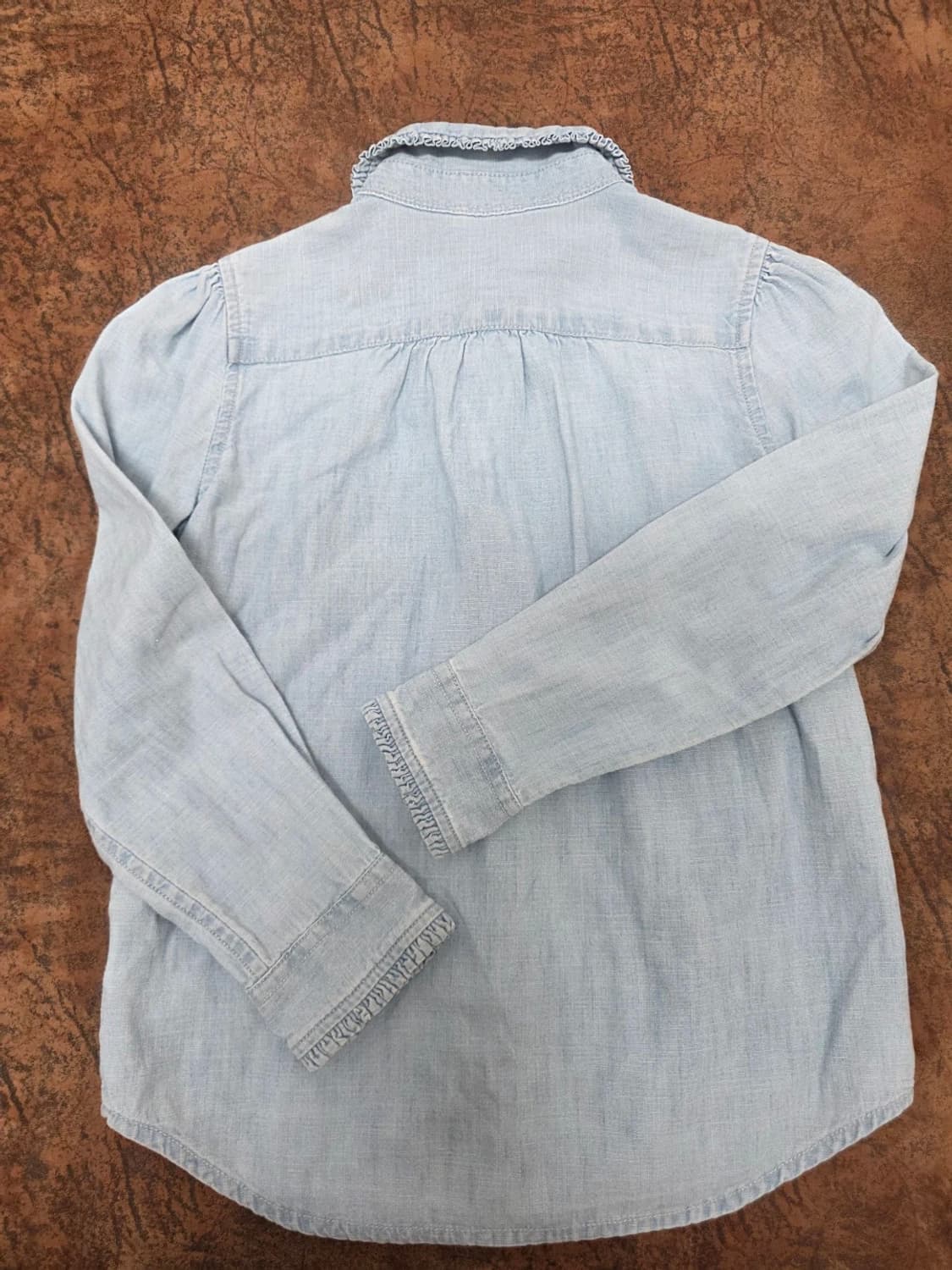 폴로랄프로렌 여아 러플 샴브레이 셔츠/블라우스 6세용 상품이미지7