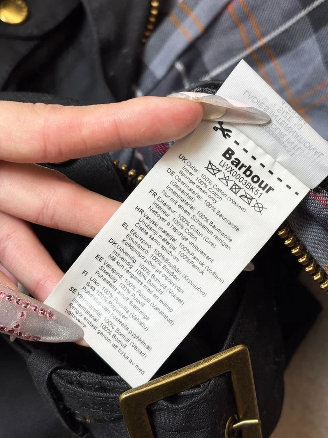 바버 18FW 인터내셔널 왁스드 벨티 자켓 PN6584 상품이미지8