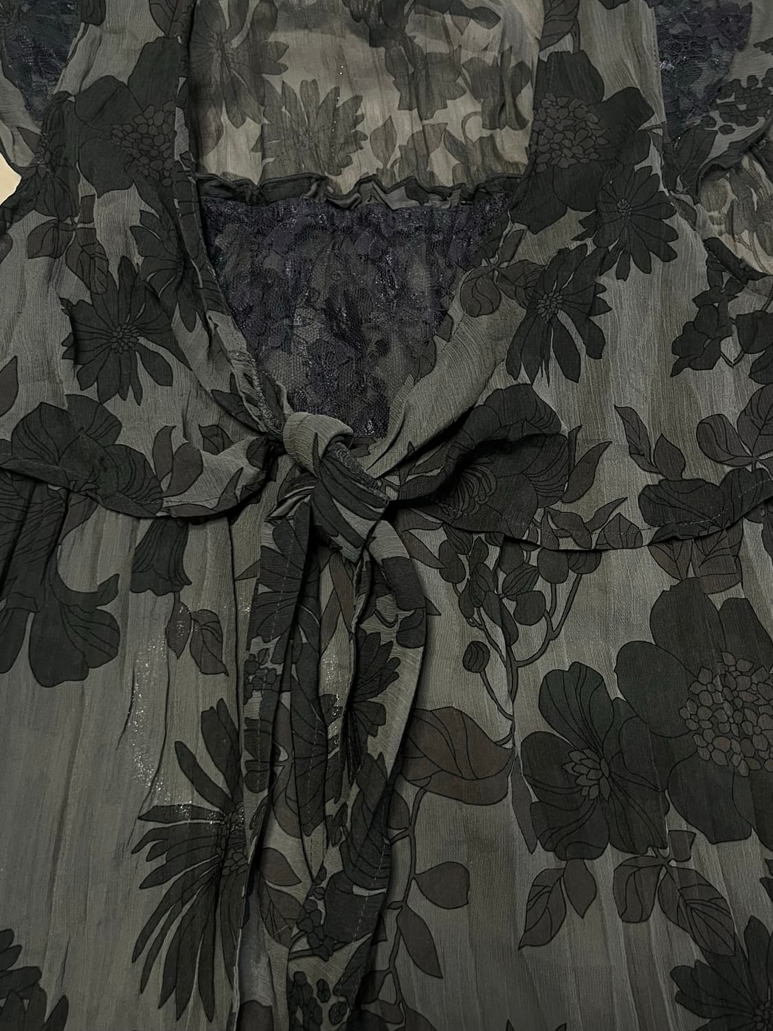 빈티지 Vintage floral sleeveless blouse 상품이미지2