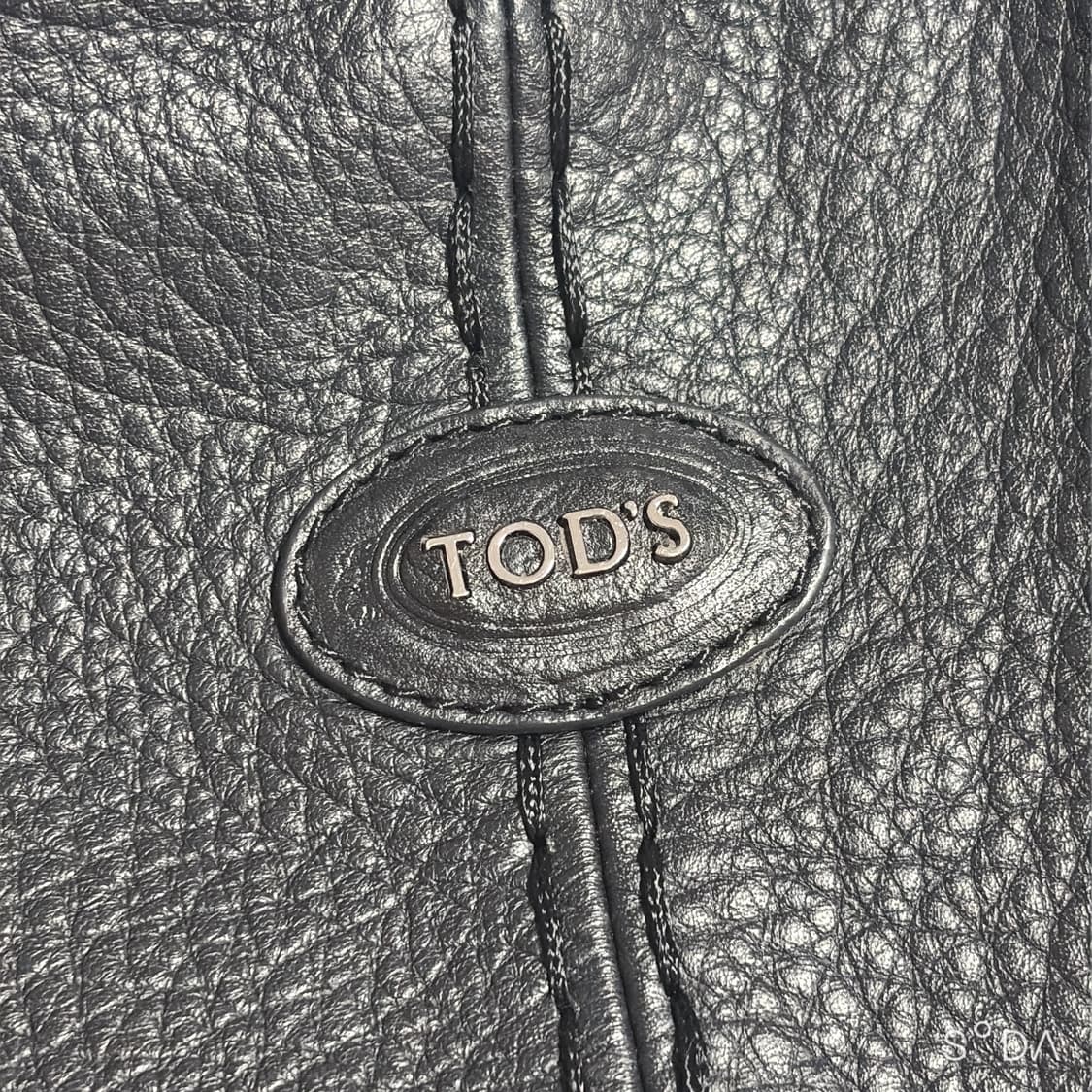 TOD'S 토즈 블랙 레더 숄더백 상품이미지5
