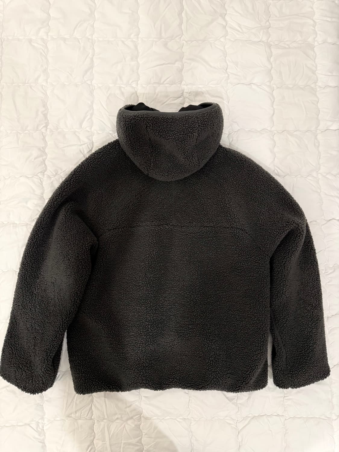 단톤 후드 후리스 집업 차콜 상품이미지2