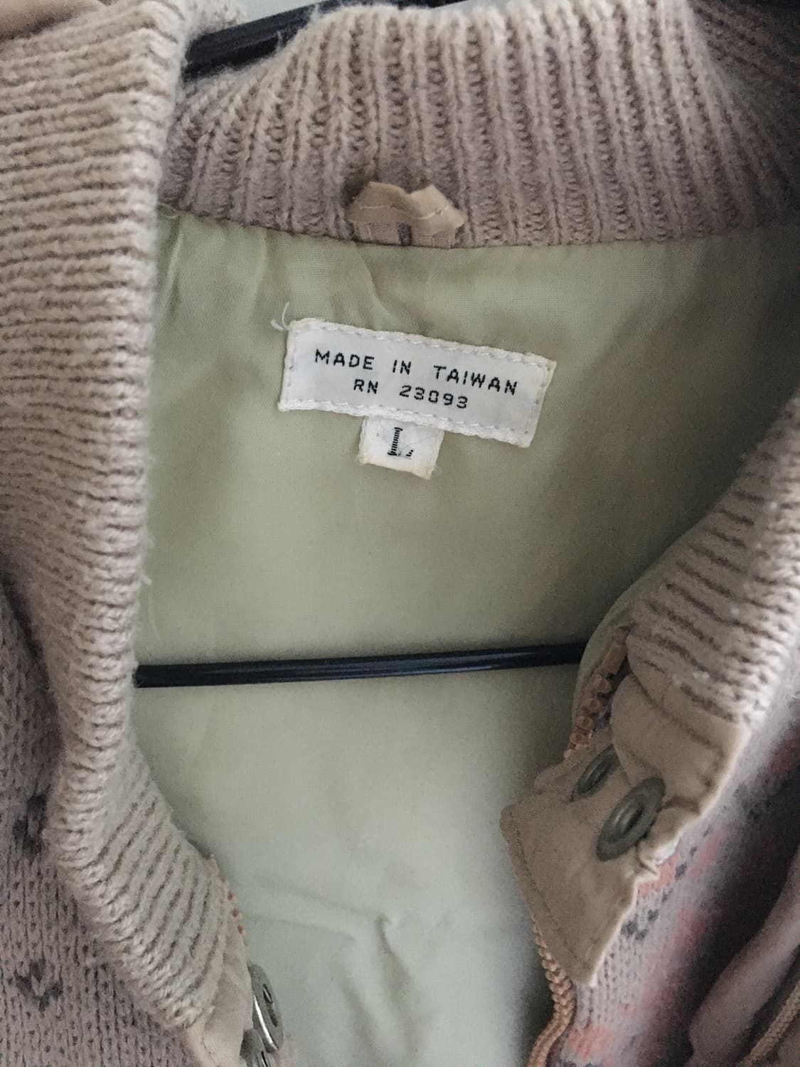 빈티지 베이지 패딩 상품이미지6