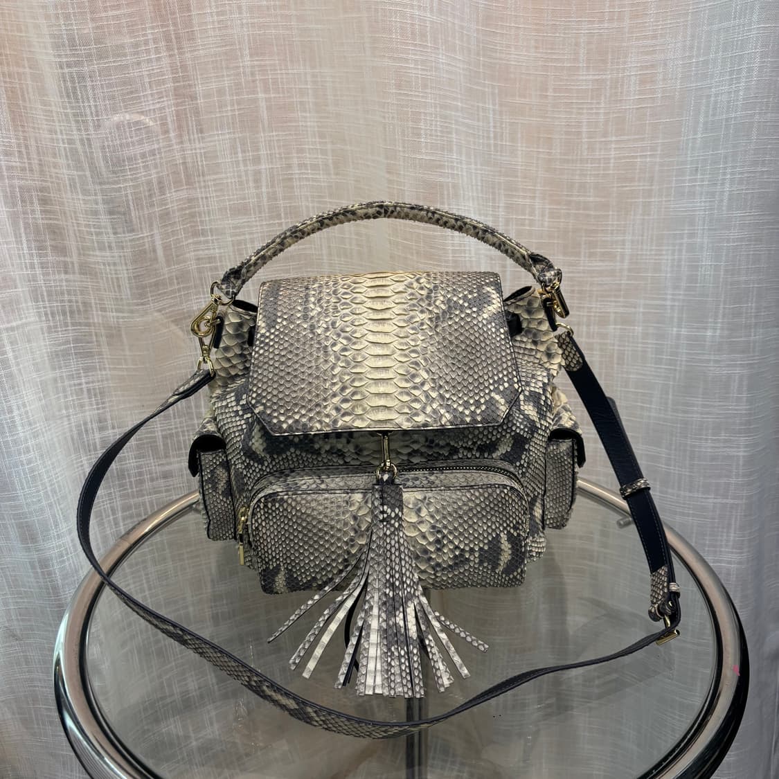 정품 잘모이 천연뱀피 토트 숄더백     상품이미지1