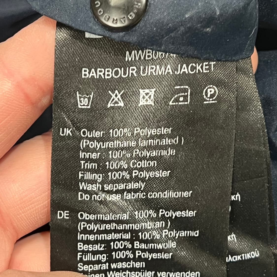 바버 워터프루프 워크자켓 s09771 상품이미지9