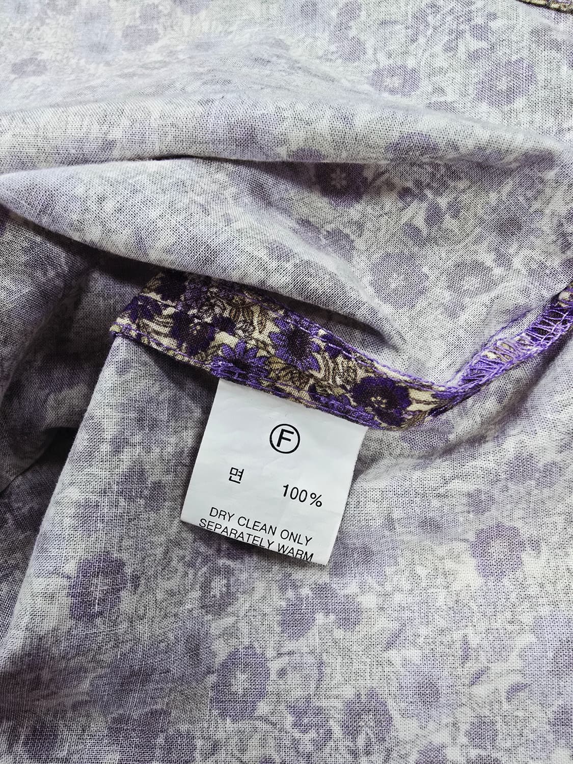 iann 플라워 패턴 긴팔셔츠 면100 상품이미지9