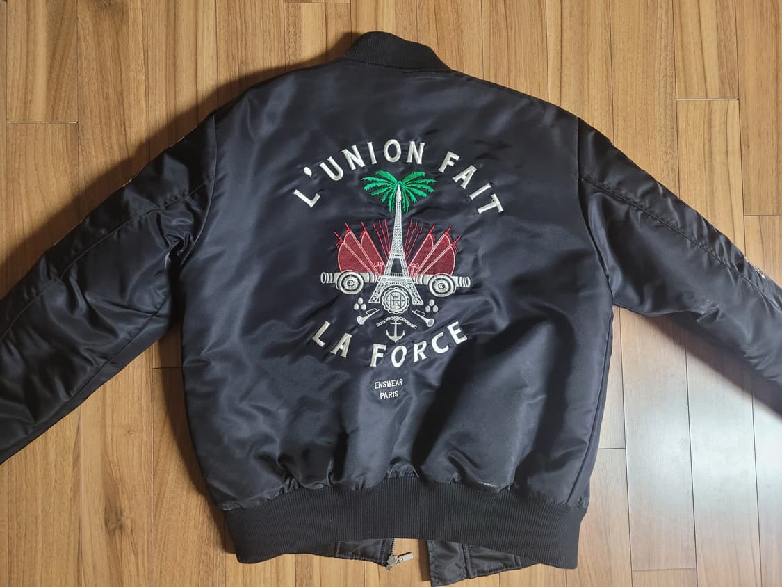 vtg 블랙 봄버 자켓 상품이미지2