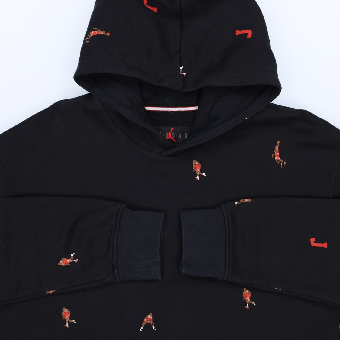 [100] 조던 나이키 남성 홀리데이 점프맨 후드 티셔츠 N6943 상품이미지3