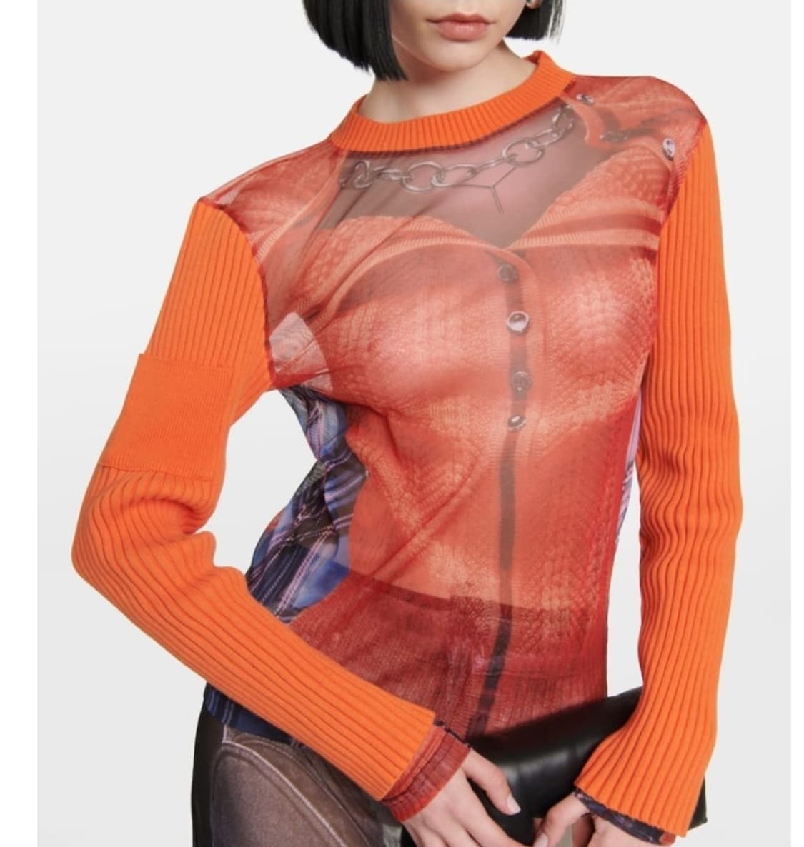 Y프로젝트 Jean Paul Gaultier 탑 오렌지 상품이미지2