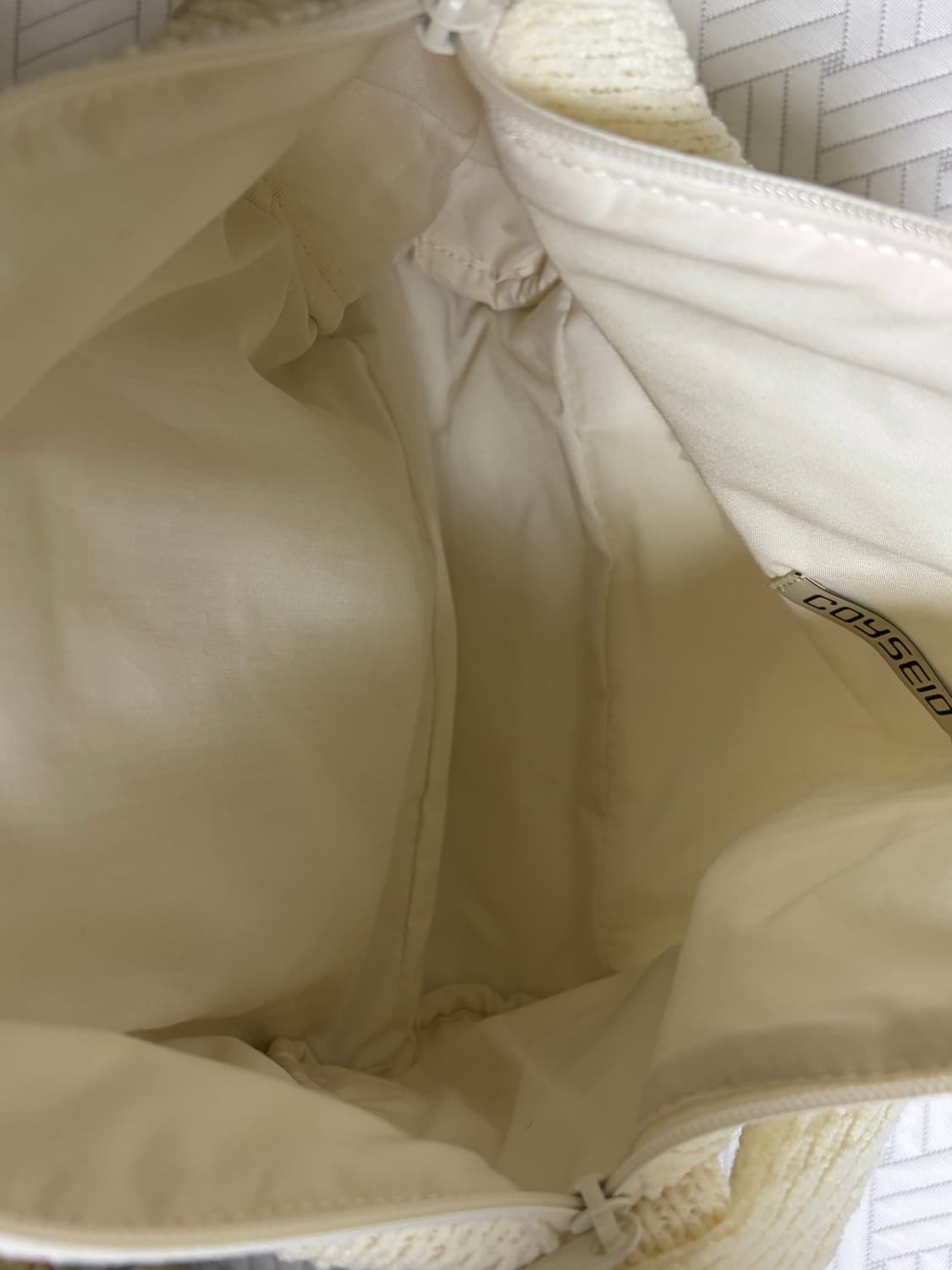 Coyseio 코이세이오 리본백 아이보리 상품이미지4