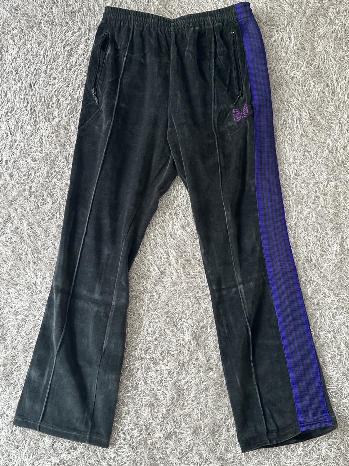 Needles 벨벳트랙팬츠 상품이미지1