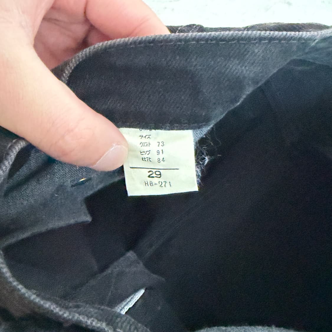 BIG JOHN 빅존 빈티지 부츠컷 블랙 코튼팬츠 29 상품이미지6
