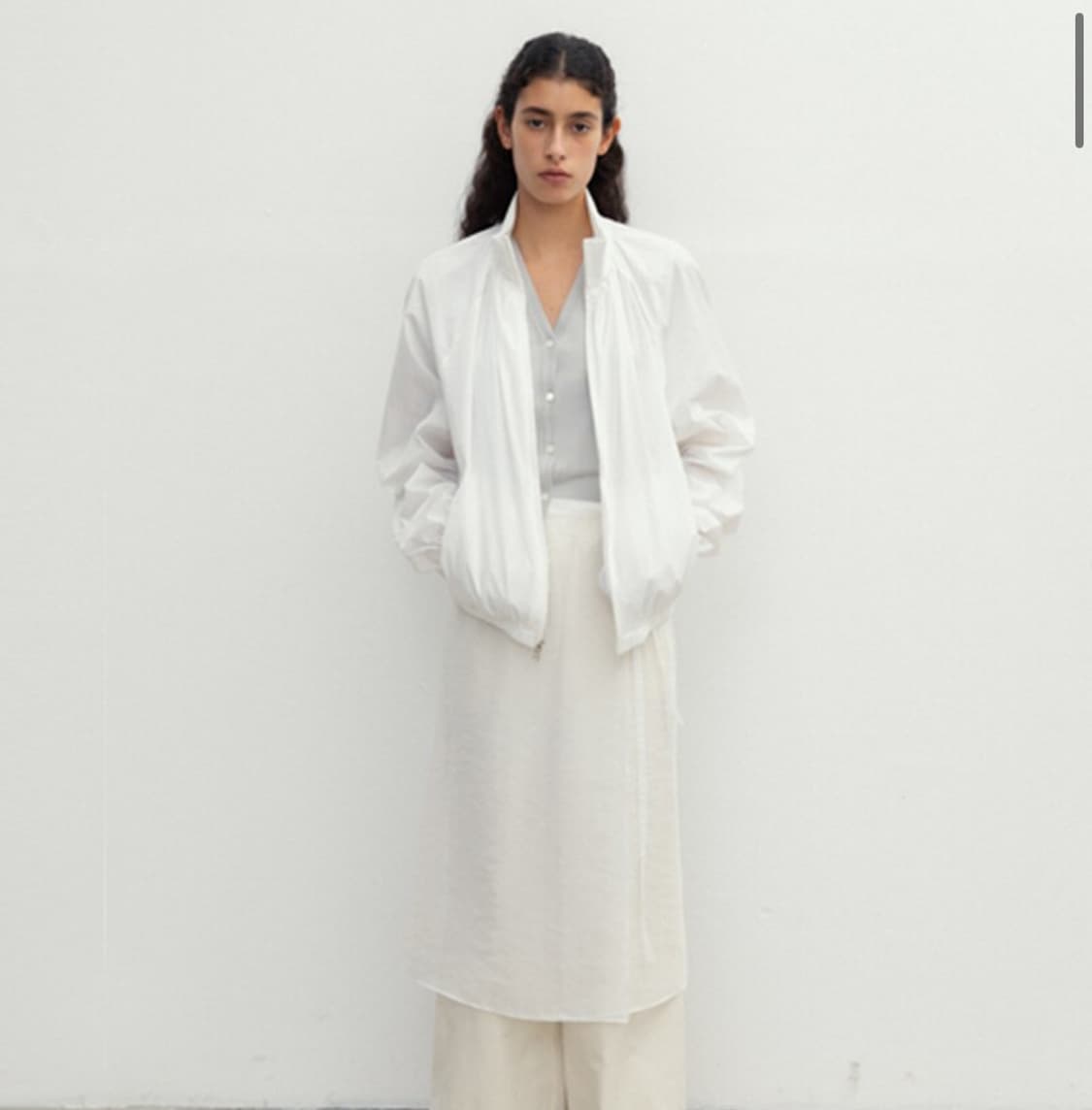 모노하 코튼 하이넥 점퍼 블루종  상품이미지3