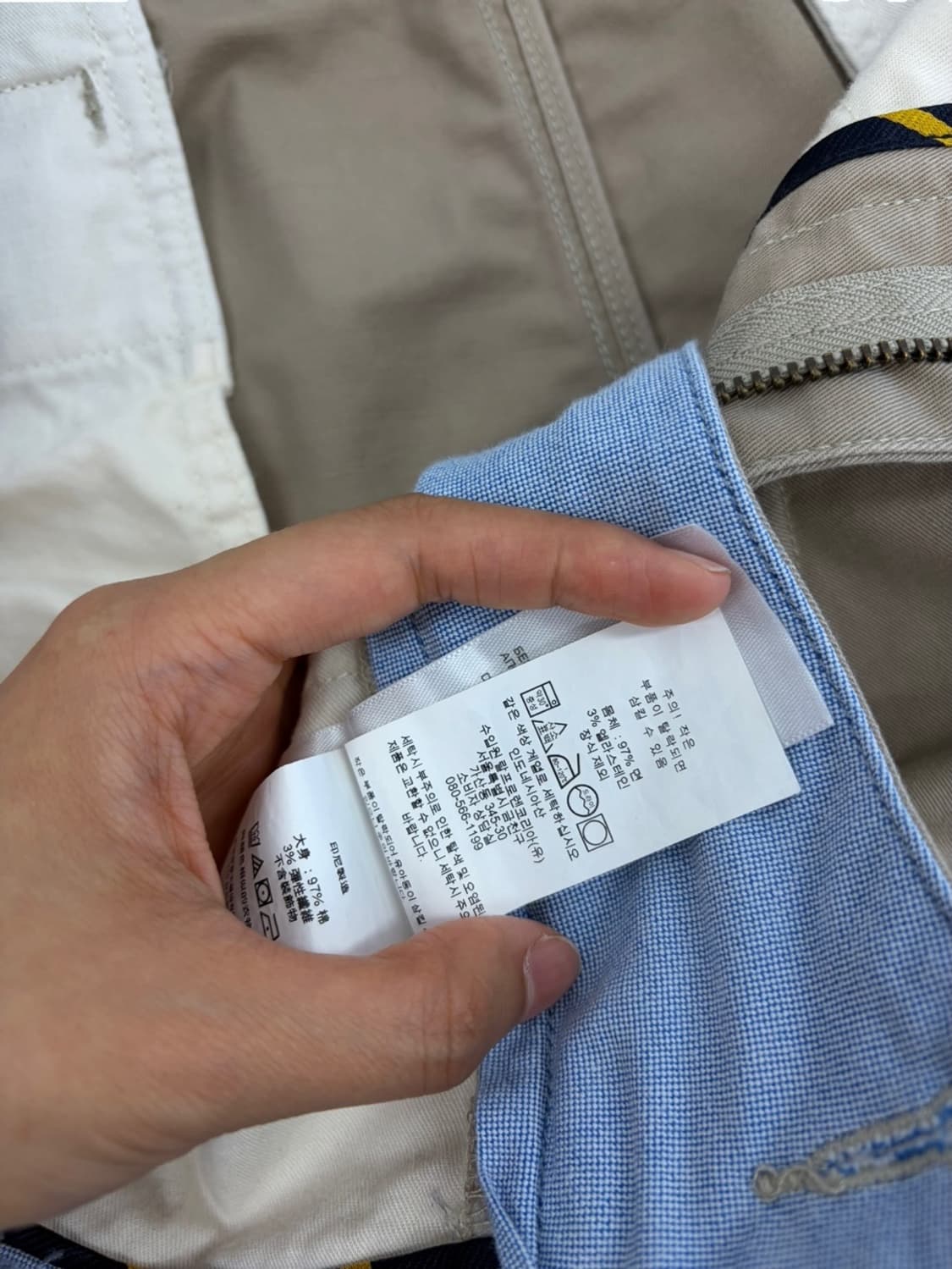 폴로 랄프로렌 QR신형 치노 반바지 베이지 (38) 상품이미지8