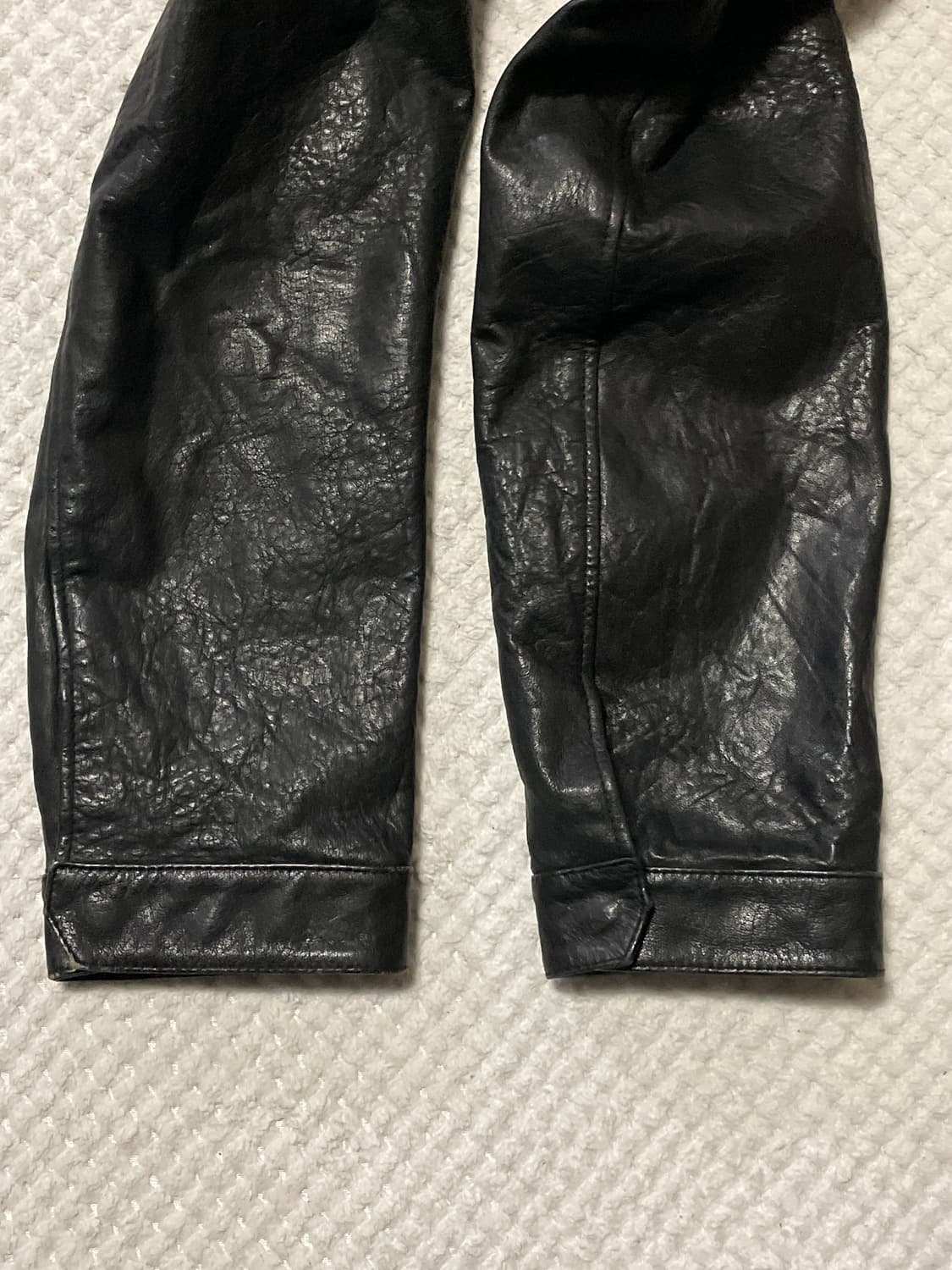 NORTH BEACH 웨스턴 무드 램스킨 양가죽 레더 자켓 상품이미지6