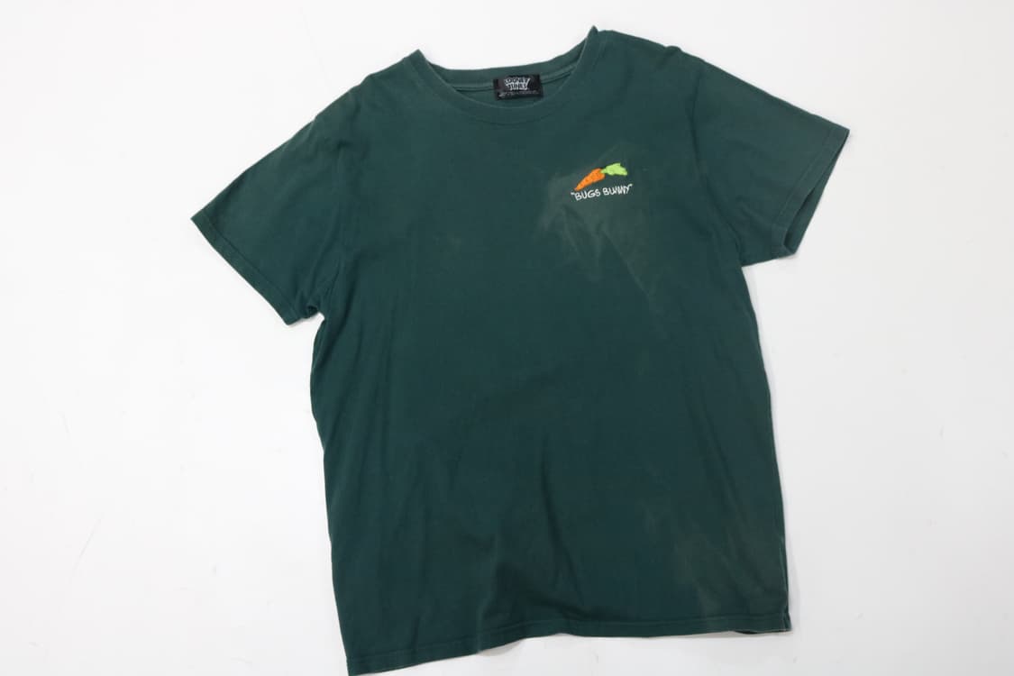 루니툰 빈티지 벅스바니 그래픽 그린 반팔 티셔츠 (L) 상품이미지5