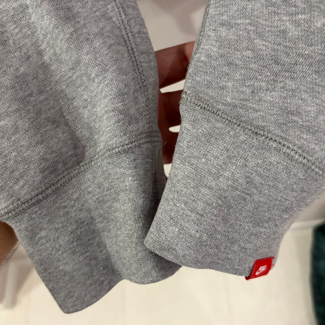 나이키 기모 후드티 그레이 M 상품이미지4