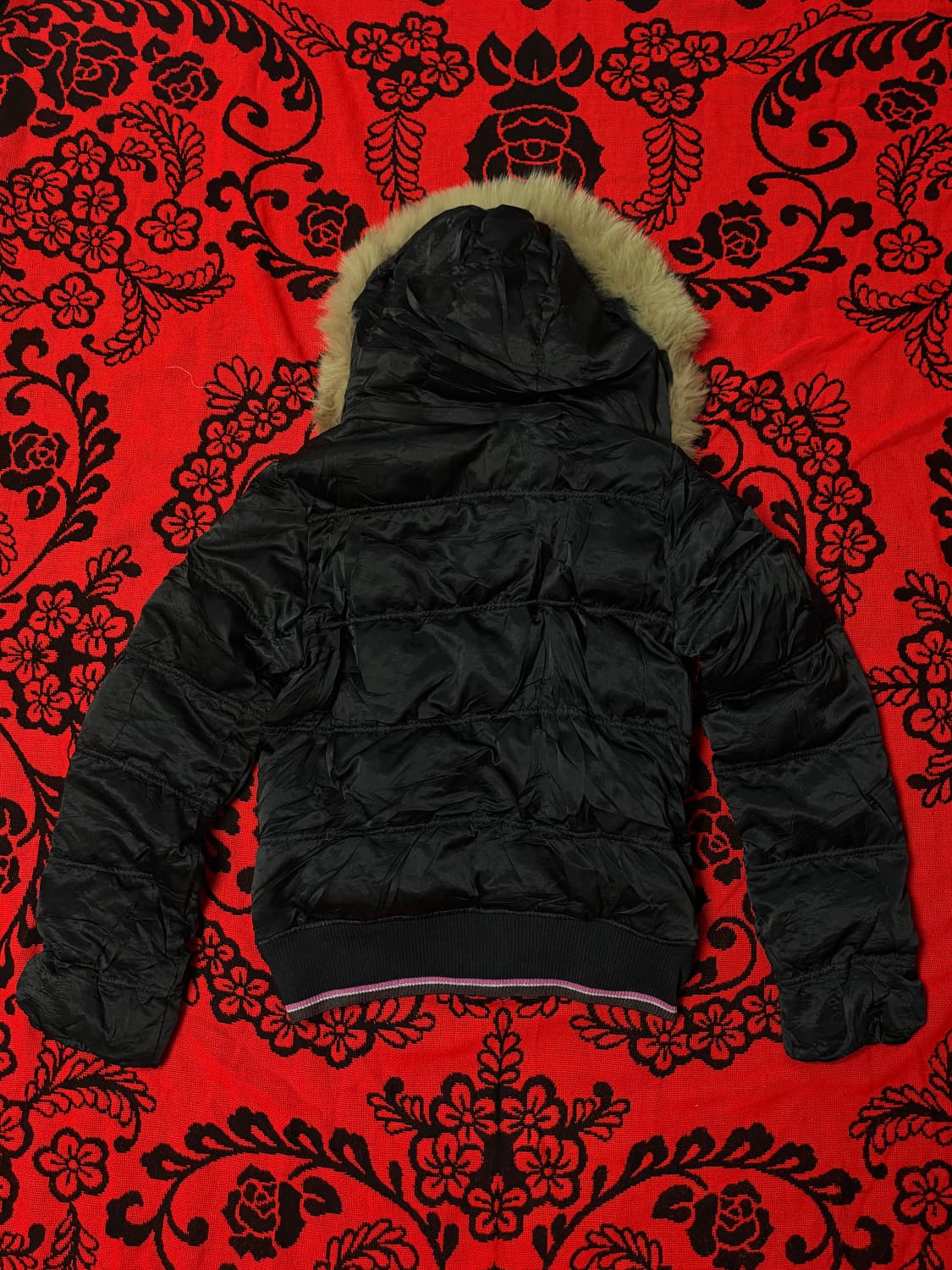 Vintage Punk & Gyaru fur hood jacket 상품이미지3