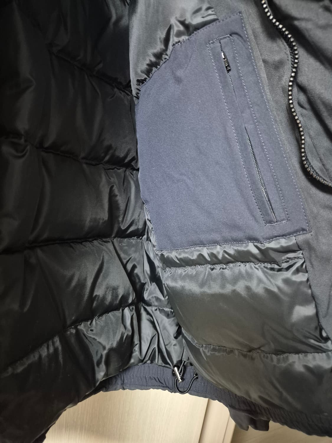 (24년) 커스텀멜로우 양모퍼카라 다운 블루종 95 상품이미지7