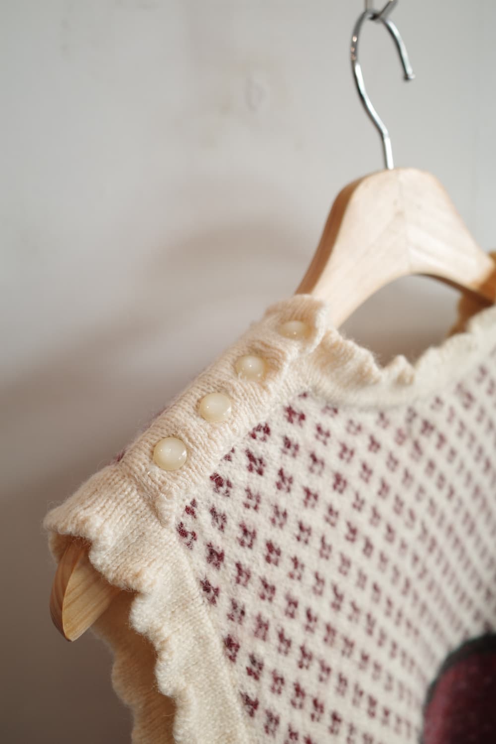 Japan brand 울 니트 베스트 상품이미지5