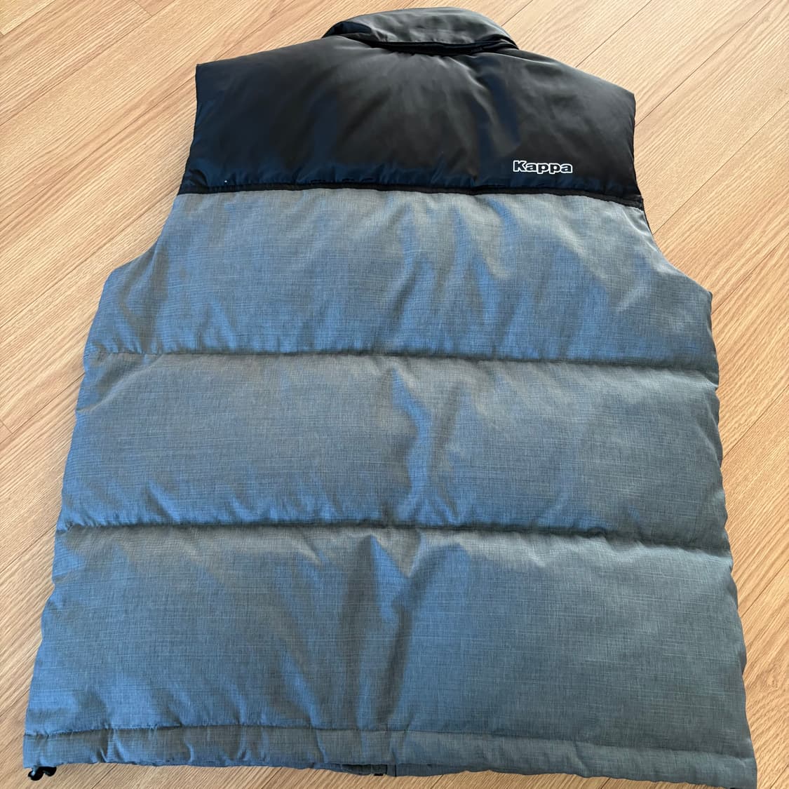 카파 덕다운 패딩 조끼 블랙/회색 95 상품이미지5