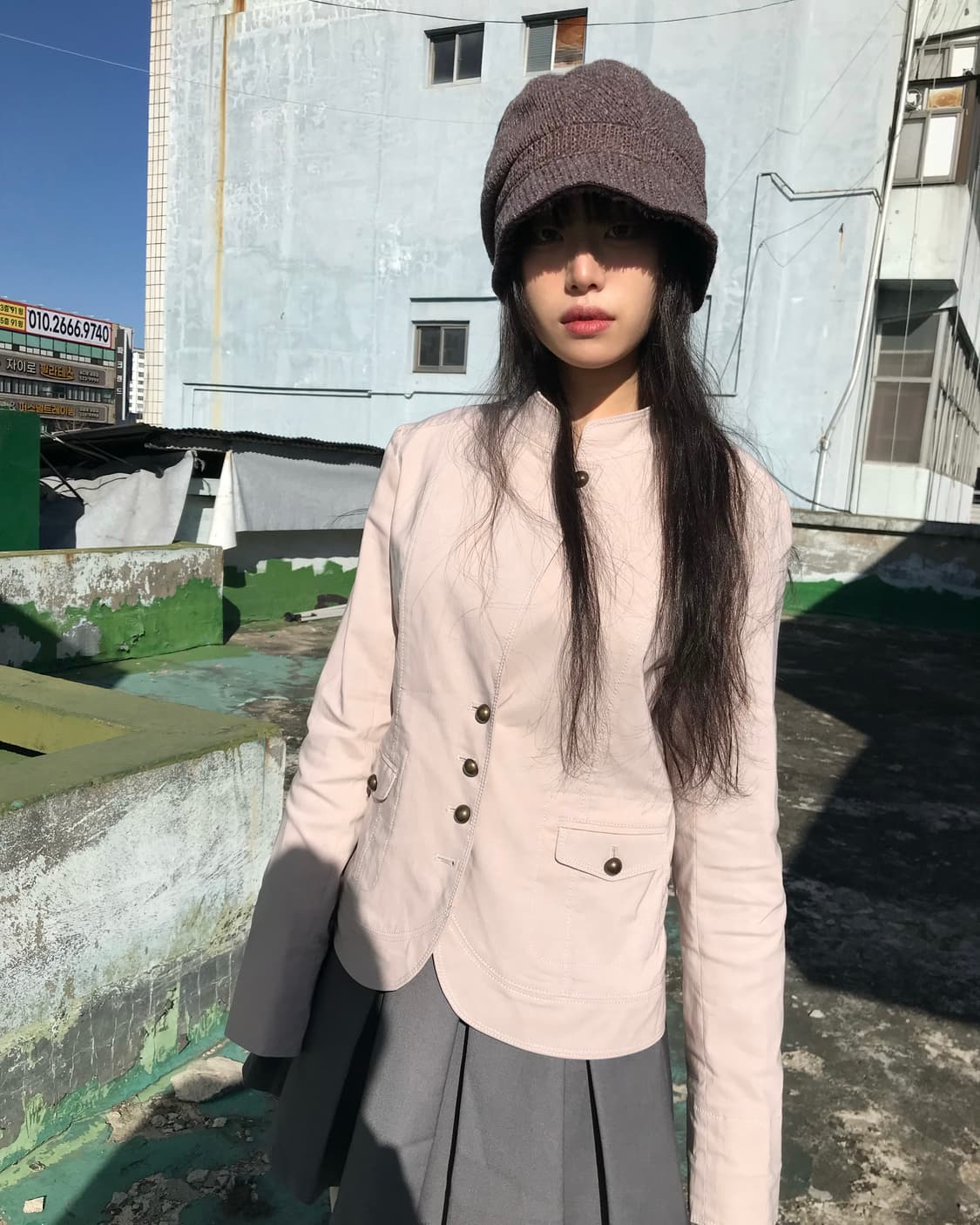 소프트 핑크 라이트 자켓 상품이미지1