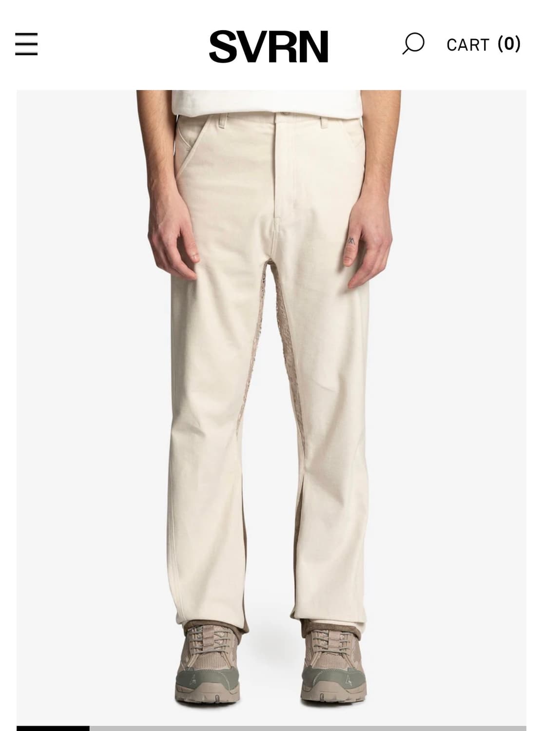 [2,3] xlim ep4 05 트라우저 아이보리 엑슬림 팬츠 상품이미지6