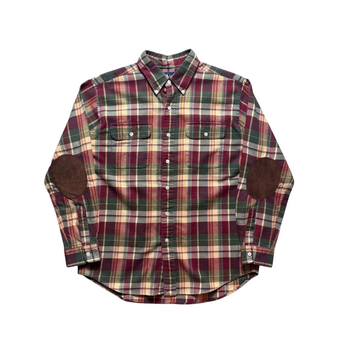 폴로 엘보패치 플란넬 체크 셔츠 상품이미지1