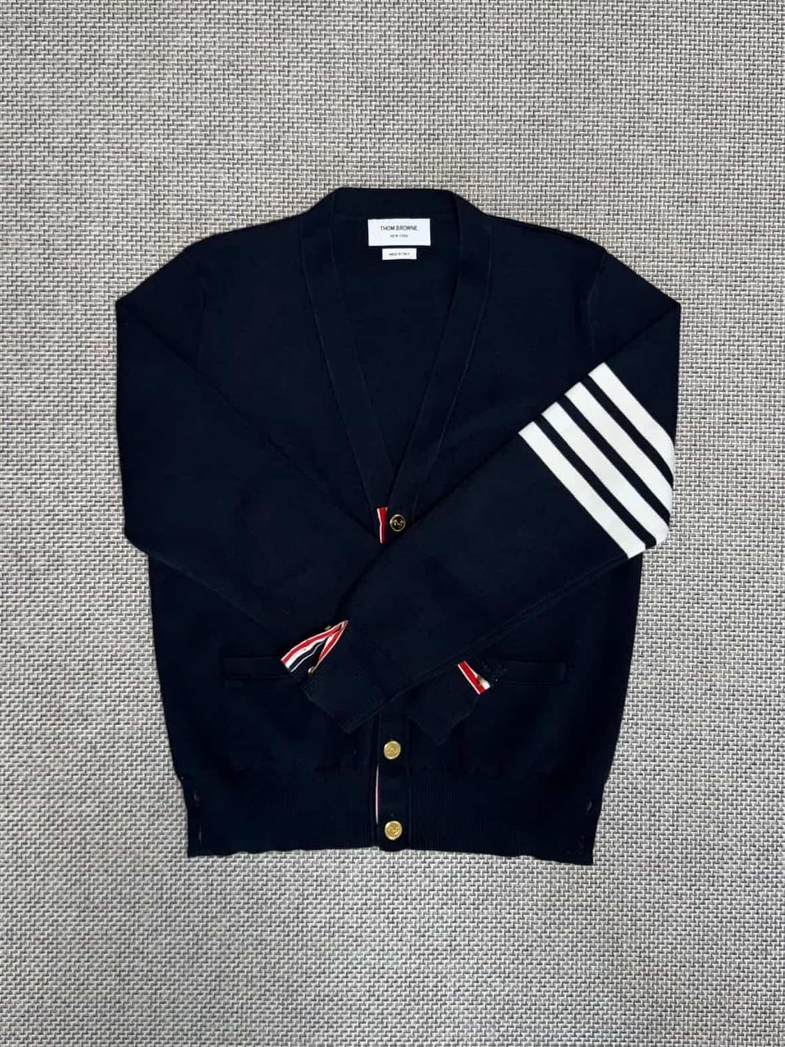 톰브라운 밀라노스티치 금장 가디건 상품이미지1