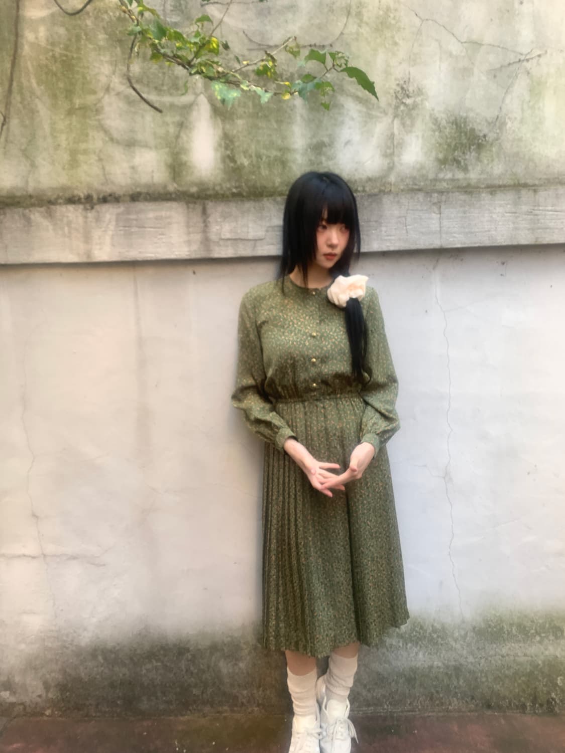 China Collar Gold Button Dress 상품이미지6