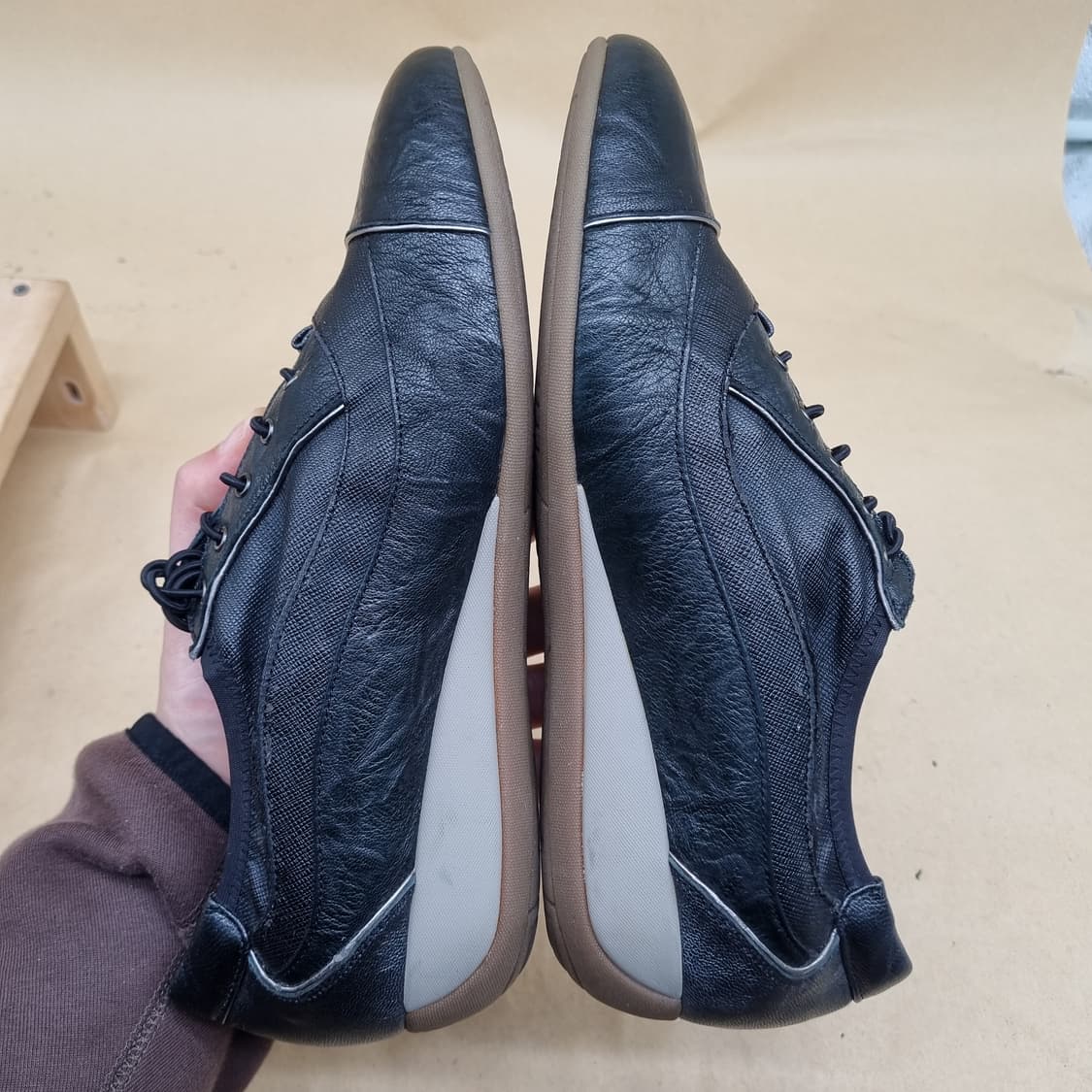 에스콰이어 레더 여성스니커즈 250 굽3.5 상품이미지5