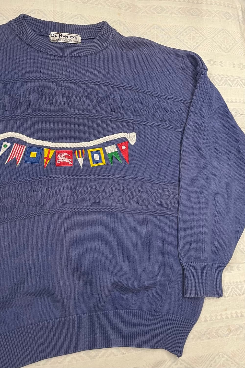 90s Burberrys 기마로고 스웨터 상품이미지4