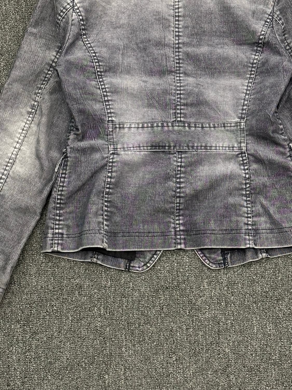 2)타케오키쿠치 빈티지 여성 흑청 데님 블레이저 자켓 상품이미지6