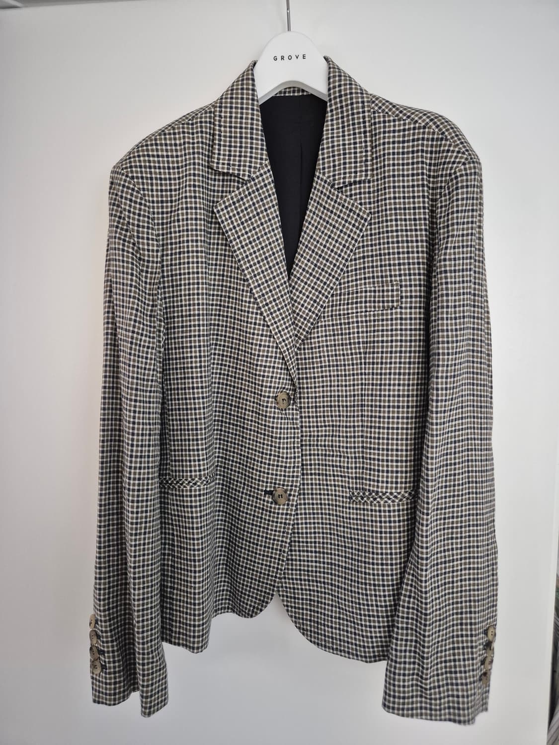 그로브 체크무늬 마쟈켓 상품이미지1