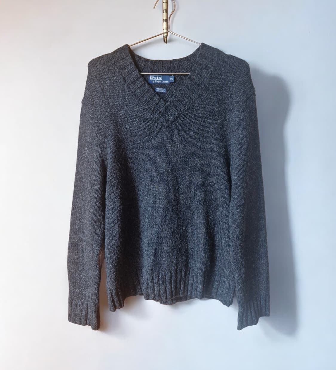 폴로 랄프로렌 V넥 알파카/아크릴 니트 XL (실측100~105) 상품이미지1