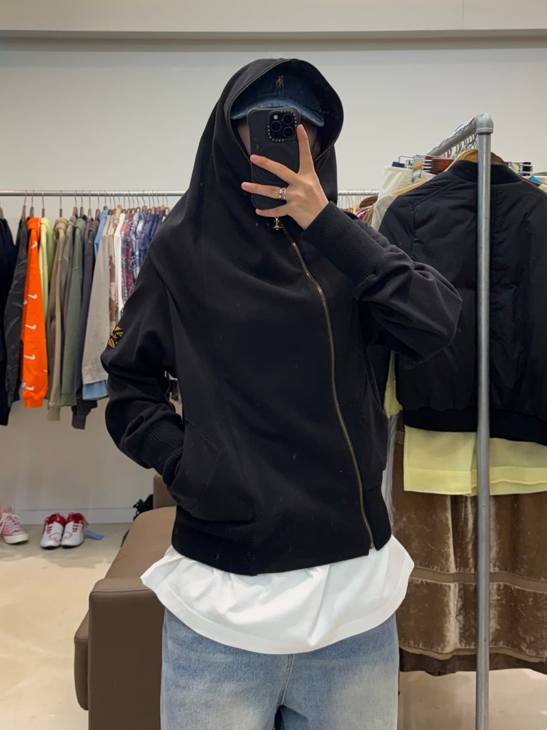 비비안웨스트우드 앵글로매니아 사이드 지퍼 후드집업 상품이미지3