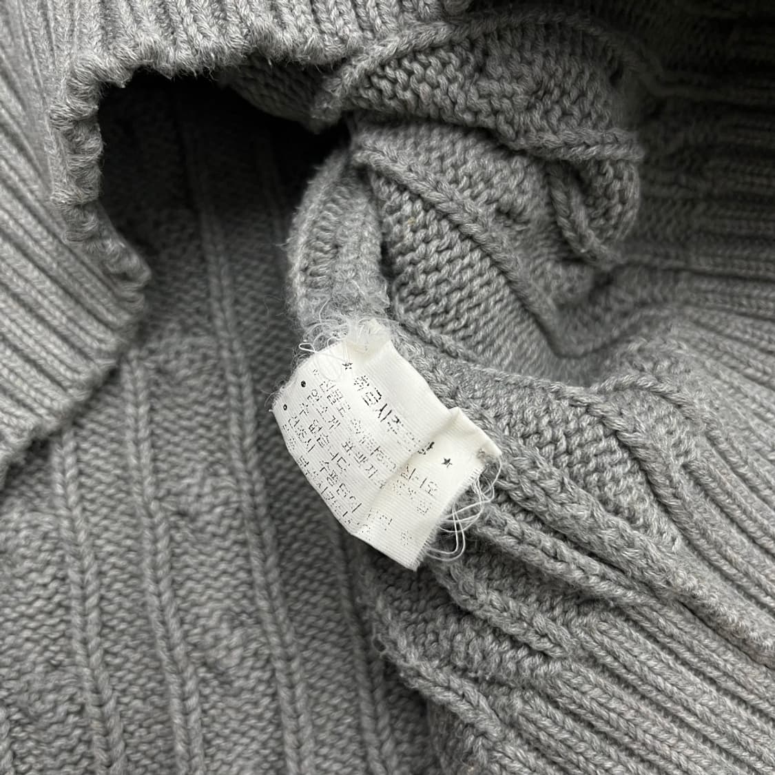 폴로 랄프로렌 네이비포니 그레이 꽈배기 니트 105 상품이미지5