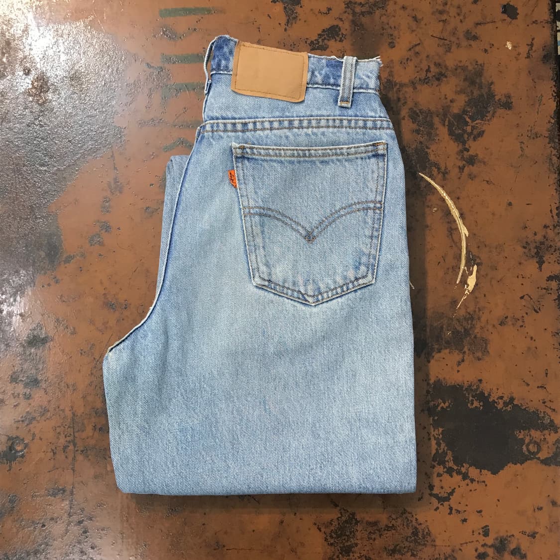 리바이스 505 오렌지탭 연청 데님 팬츠 허리 28 사이즈  상품이미지1