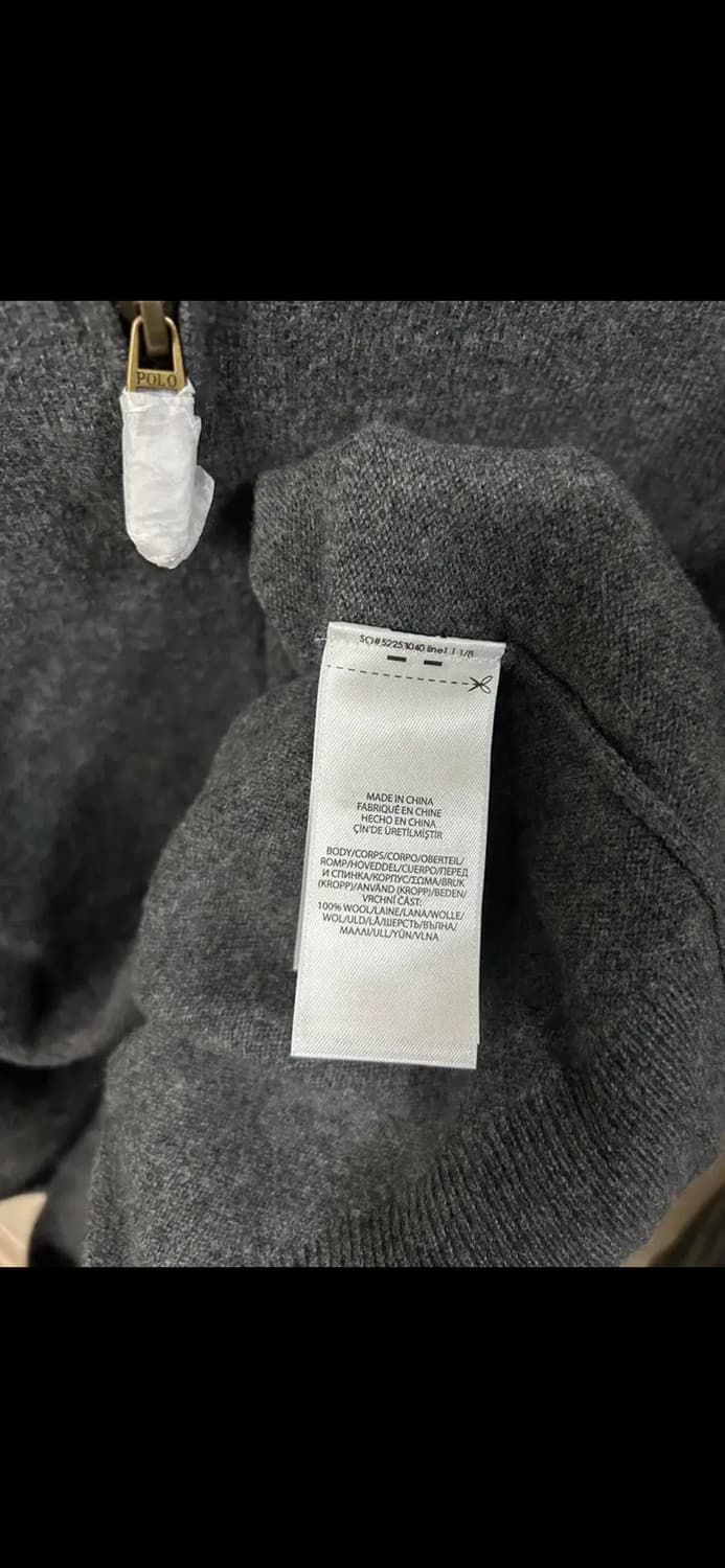 폴로 랄프 로렌 메리노울 쿼터집 스웨터 XXL 상품이미지3