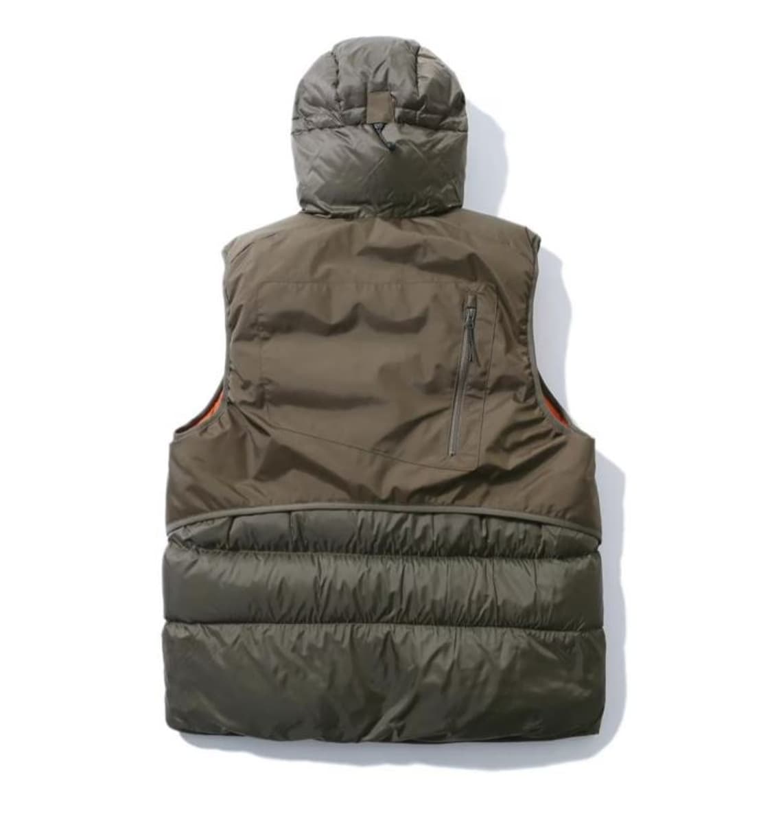 새상품(XL)밥캣 하드쉘 레이어드 다운 베스트 조끼패딩 카키 상품이미지2