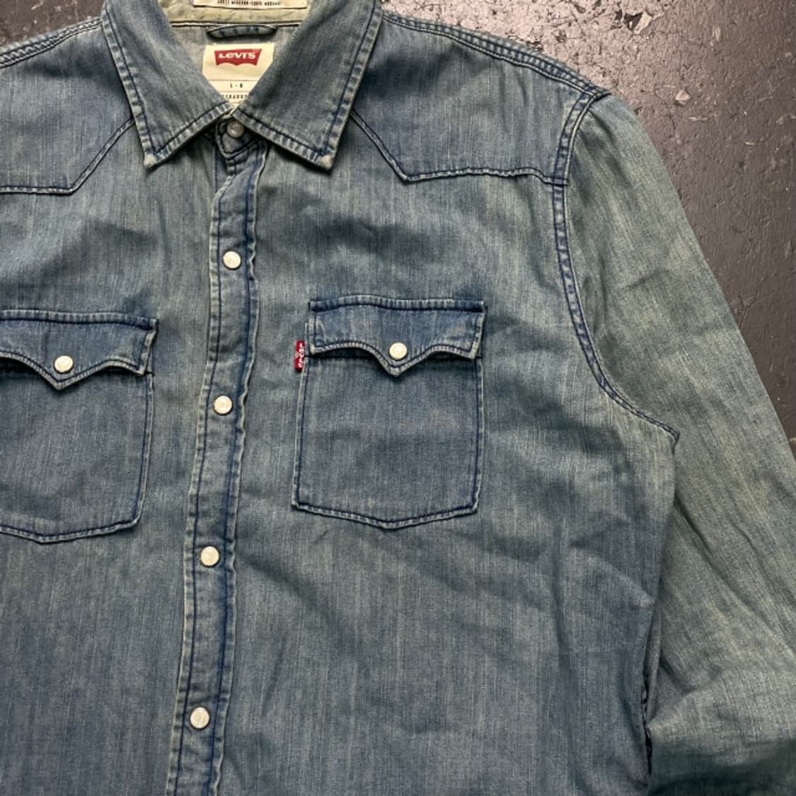 100 리바이스 데님셔츠 청남방 상품이미지2