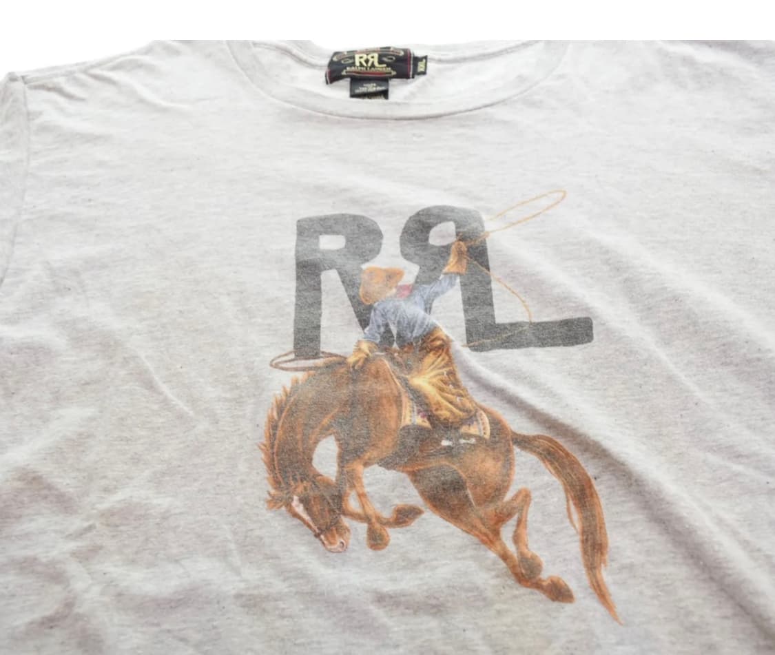 90s RRL 더블알엘 카우보이 반팔티 상품이미지2