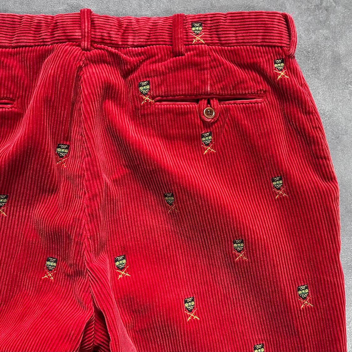 폴로 레드 코듀로이 자수 팬츠 (vap.4) 상품이미지6
