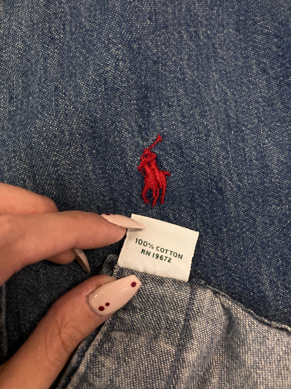 (XL) USA POLO 폴로 랄프로렌 코튼 데님 셔츠 상품이미지5