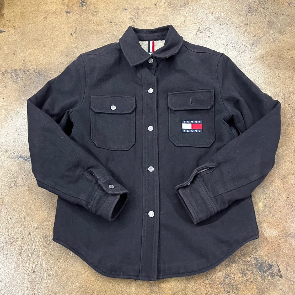 [정품/S] 타미힐피거 블랙 셔츠 자켓 b14 상품이미지2