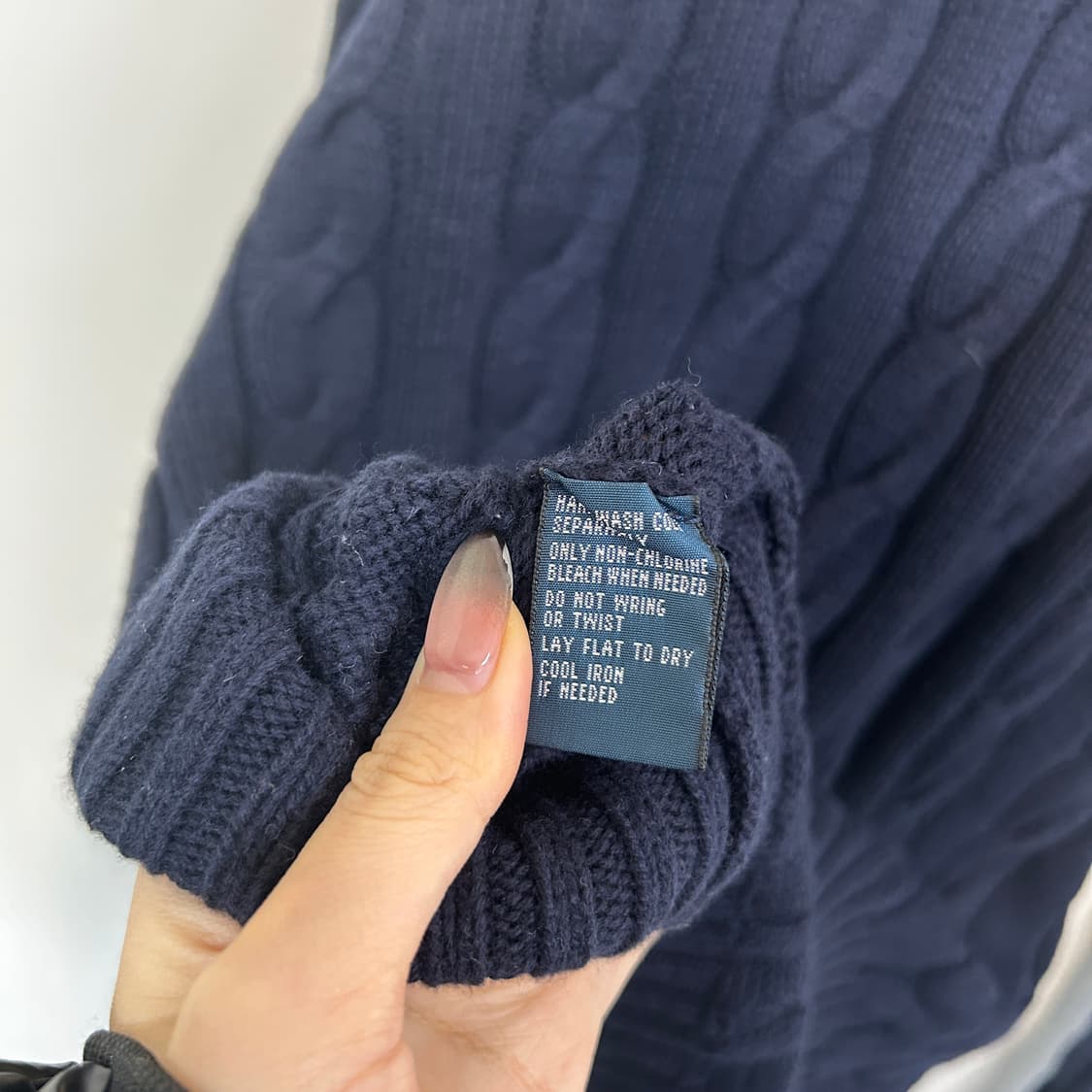 폴로 랄프로렌 남성 케이블 니트 XL  상품이미지4