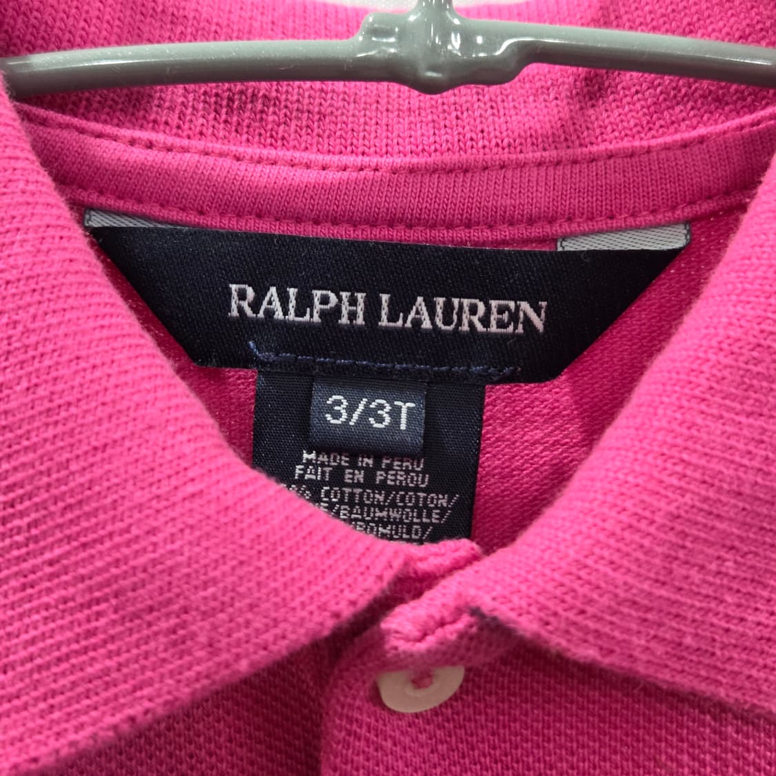 폴로랄프로렌 여아 피케 카라 롱슬리브 3T  상품이미지3