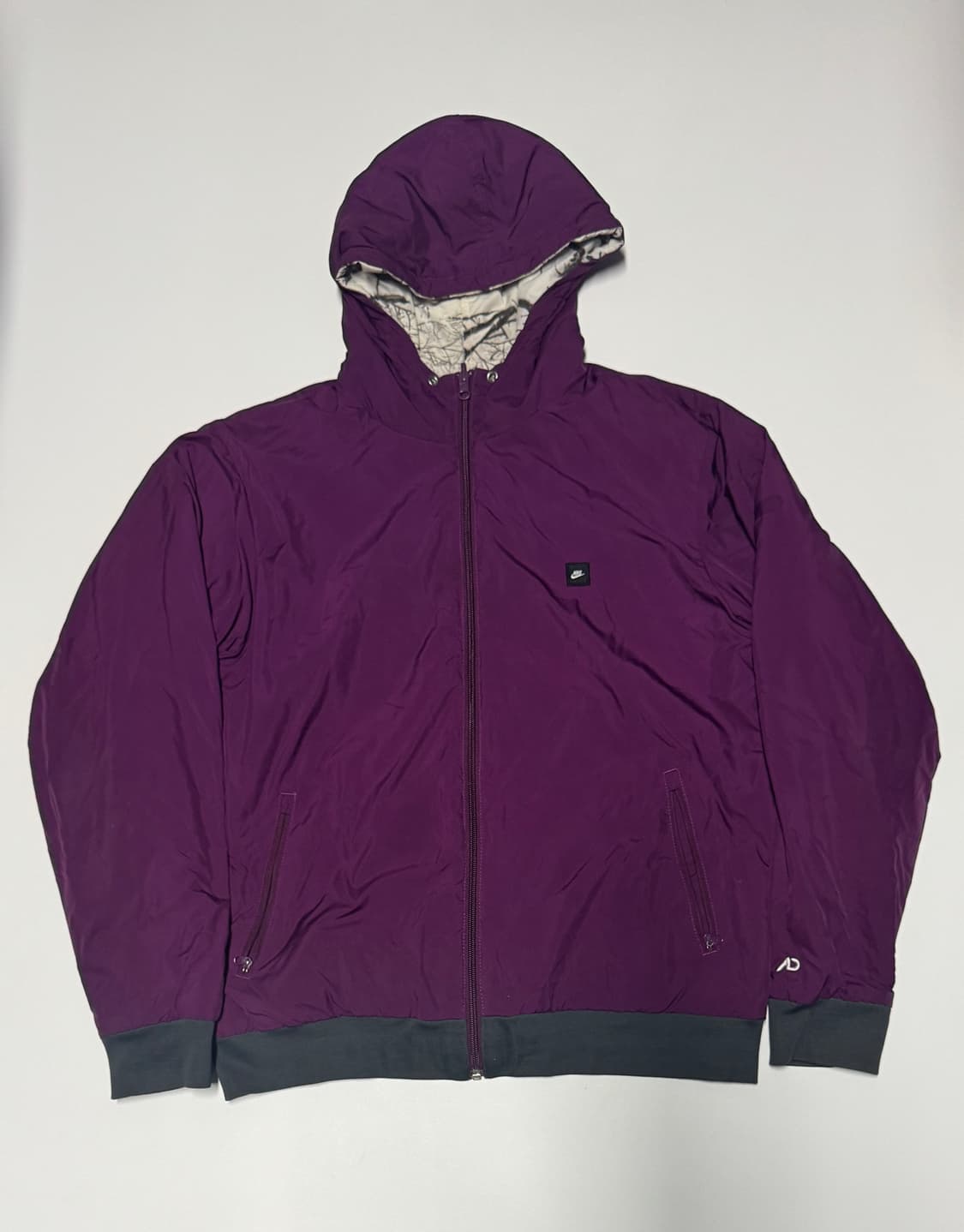 희귀!! 나이키 올드스쿨 스노우 카모 폴리 후드 바람막이 상품이미지2